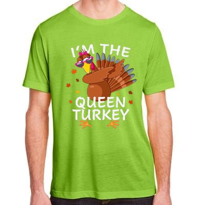 Queen Turkey Matching Outfit Thanksgiving Pajamas Family Adult ChromaSoft Performance T-Shirt