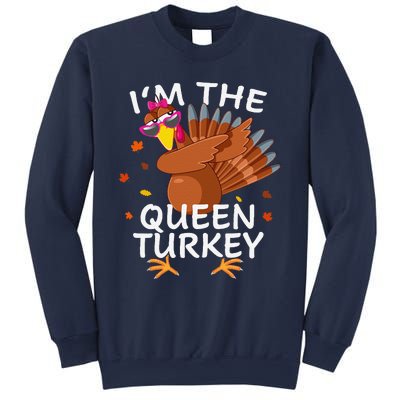 Queen Turkey Matching Outfit Thanksgiving Pajamas Family Sweatshirt