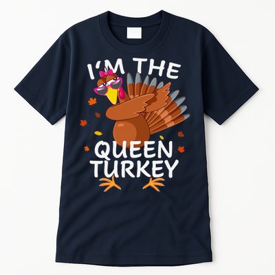 Queen Turkey Matching Outfit Thanksgiving Pajamas Family Tall T-Shirt