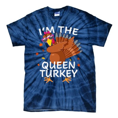 Queen Turkey Matching Outfit Thanksgiving Pajamas Family Tie-Dye T-Shirt