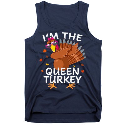 Queen Turkey Matching Outfit Thanksgiving Pajamas Family Tank Top