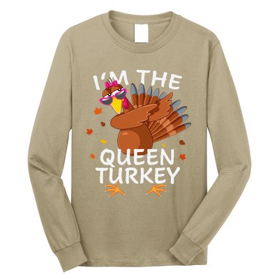 Queen Turkey Matching Outfit Thanksgiving Pajamas Family Long Sleeve Shirt