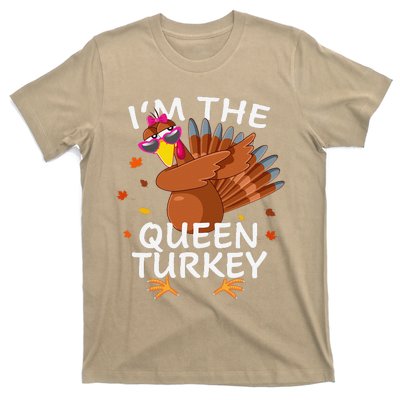 Queen Turkey Matching Outfit Thanksgiving Pajamas Family T-Shirt