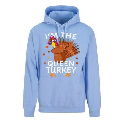 Queen Turkey Matching Outfit Thanksgiving Pajamas Family Unisex Surf Hoodie