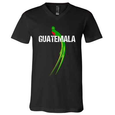Quetzal The National Bird Of Guatemala V-Neck T-Shirt