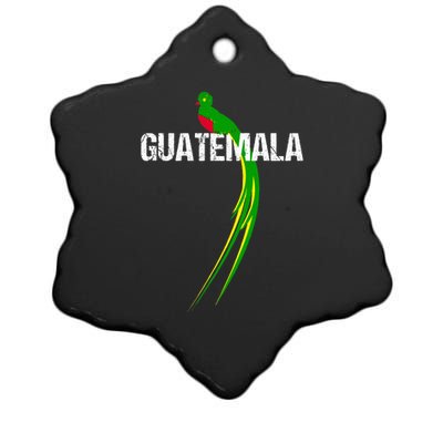 Quetzal The National Bird Of Guatemala Ceramic Star Ornament