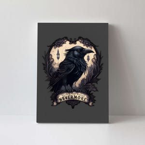 Quoth The Raven Never More By Edgar Allan Poe Canvas