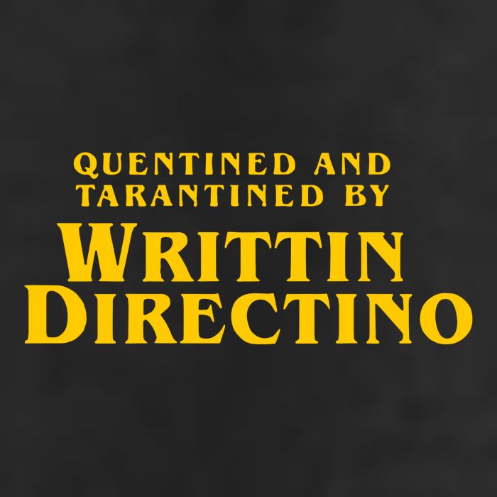 Quentined Tarantined Writtin Directino Golf Towel