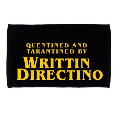 Quentined Tarantined Writtin Directino Microfiber Hand Towel