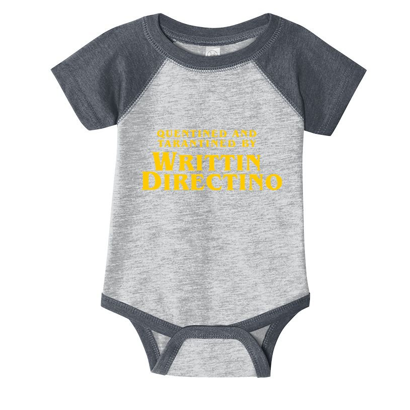 Quentined Tarantined Writtin Directino Infant Baby Jersey Bodysuit
