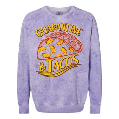 Quarantine & Tacos Colorblast Crewneck Sweatshirt