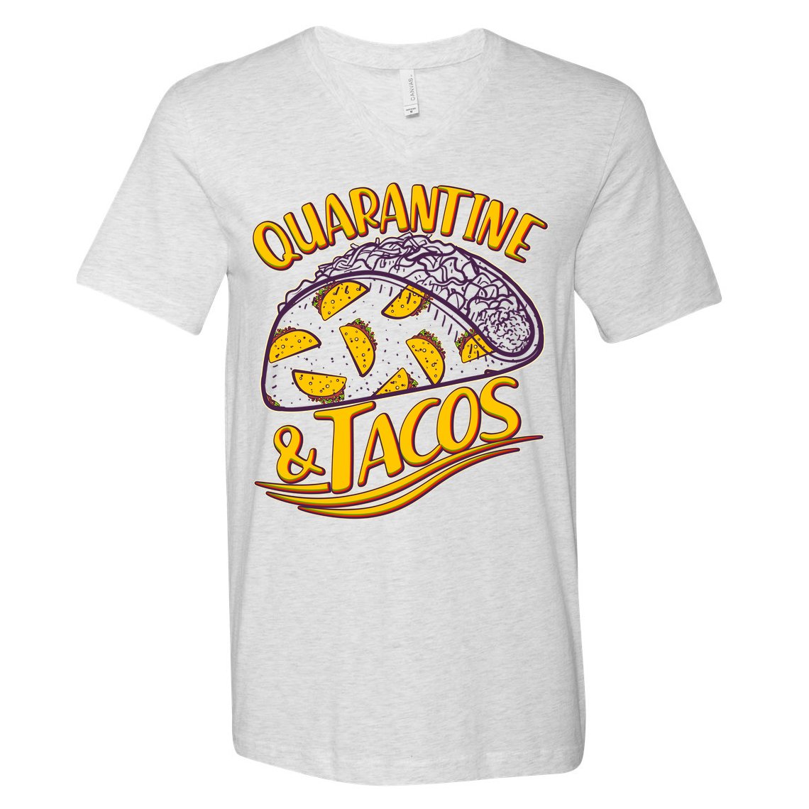 Quarantine & Tacos V-Neck T-Shirt