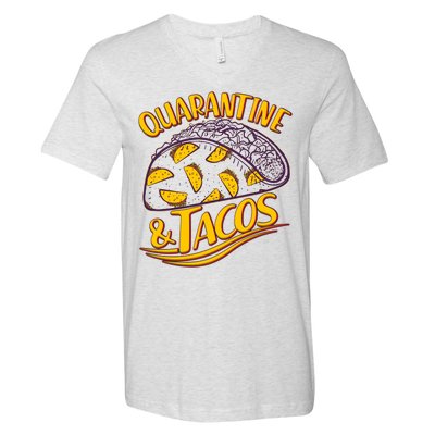 Quarantine & Tacos V-Neck T-Shirt