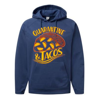 Quarantine & Tacos Performance Fleece Hoodie