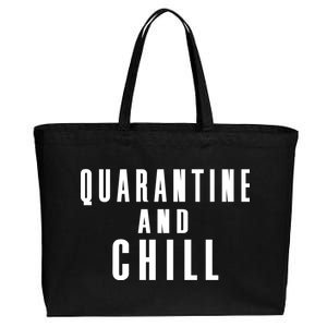 Quarantine And Chill Cotton Canvas Jumbo Tote