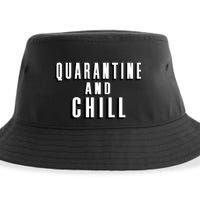Quarantine And Chill Funny Sustainable Bucket Hat
