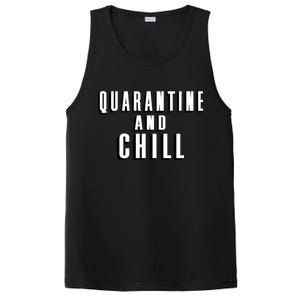 Quarantine And Chill Funny PosiCharge Competitor Tank