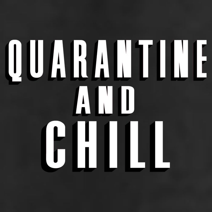 Quarantine And Chill Funny Golf Towel