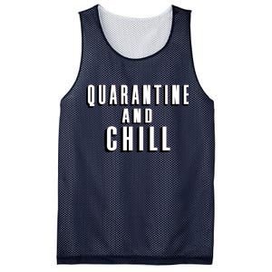 Quarantine And Chill Funny Mesh Reversible Basketball Jersey Tank