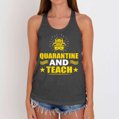 Quarantine And Teach Women's Knotted Racerback Tank