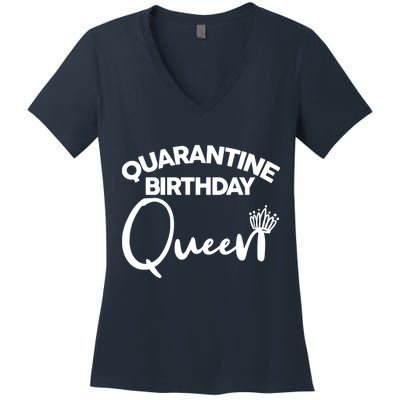 Quarantine Birthday Queen Women's V-Neck T-Shirt