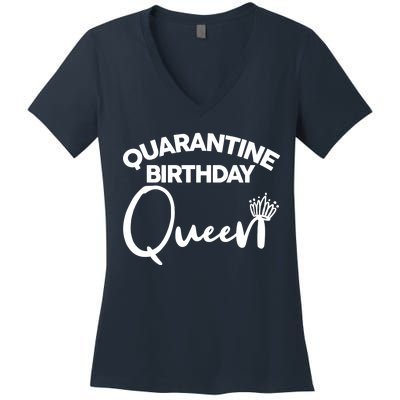 Quarantine Birthday Queen Women's V-Neck T-Shirt