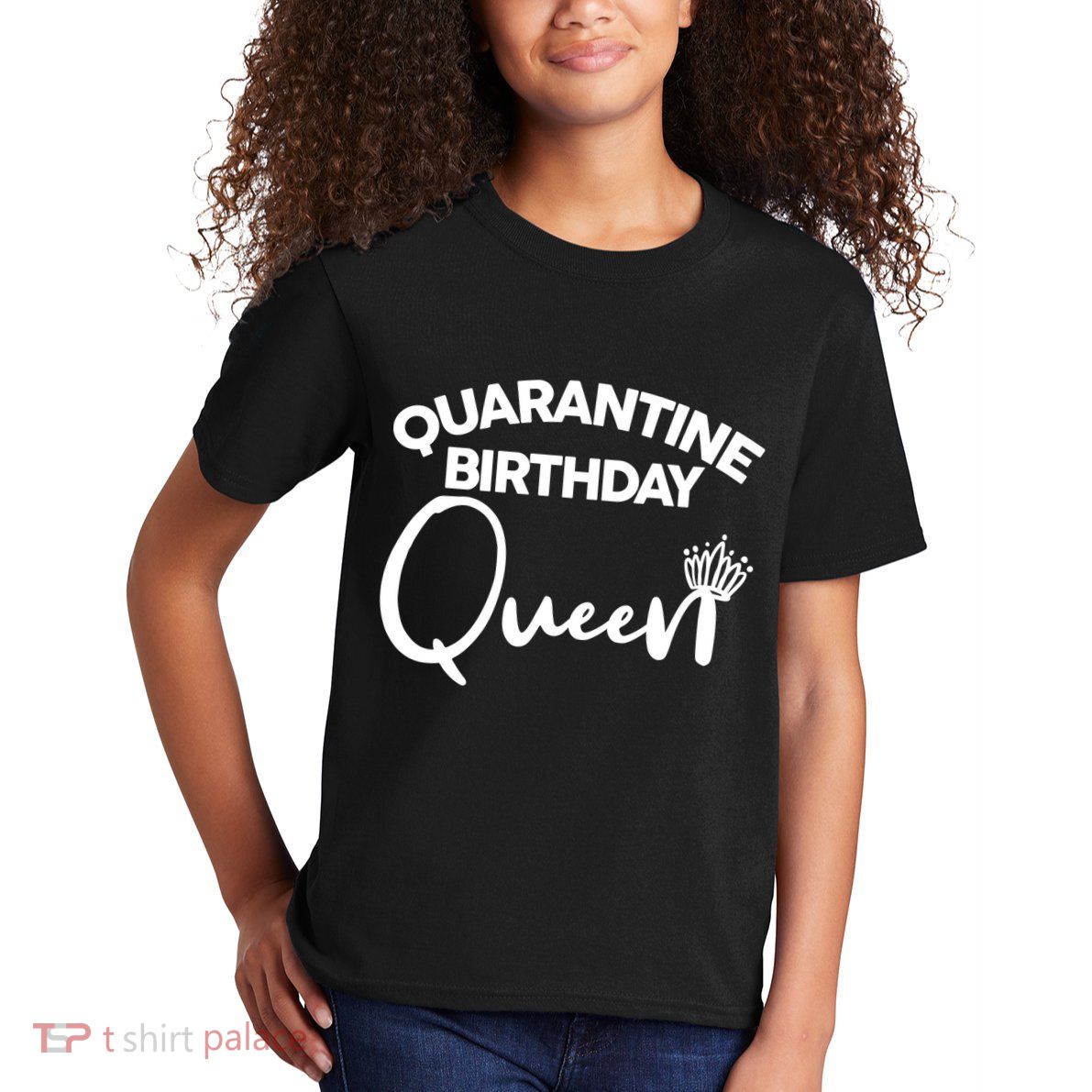 Quarantine Birthday Queen Kids T-Shirt