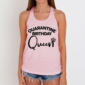 Quarantine Birthday Queen Women's Knotted Racerback Tank