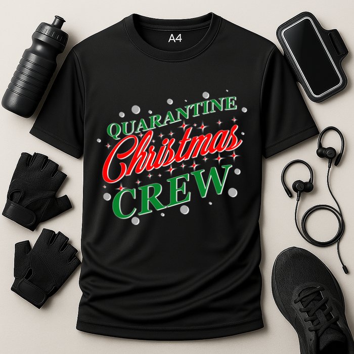 Quarantine Christmas Crew Matching Family Cooling Performance Crew T-Shirt