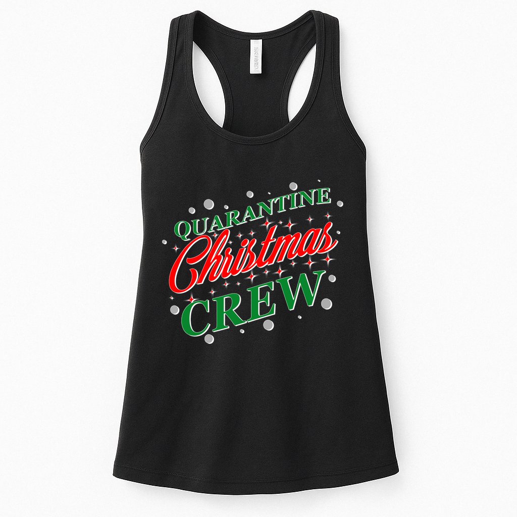 Quarantine Christmas Crew Matching Family Womens Tank Top