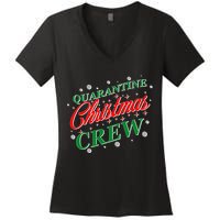 Quarantine Christmas Crew Matching Family Women's V-Neck T-Shirt