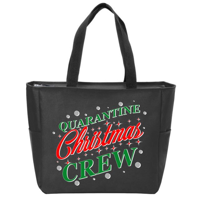 Quarantine Christmas Crew Matching Family Zip Tote Bag