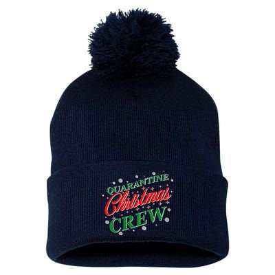 Quarantine Christmas Crew Matching Family Pom Pom 12in Knit Beanie