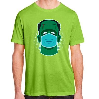 Quarantine Frankenstein With Mask Adult ChromaSoft Performance T-Shirt