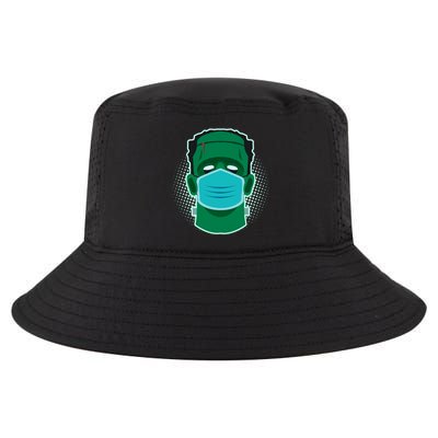 Quarantine Frankenstein With Mask Cool Comfort Performance Bucket Hat