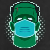 Quarantine Frankenstein With Mask Cool Comfort Performance Bucket Hat