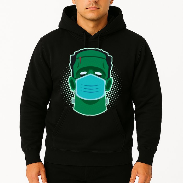 Quarantine Frankenstein With Mask Hoodie