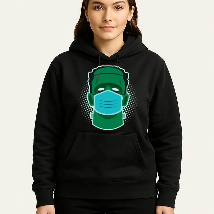 Quarantine Frankenstein With Mask Hoodie
