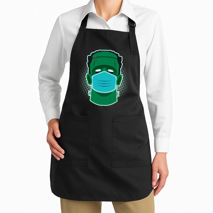 Quarantine Frankenstein With Mask Apron