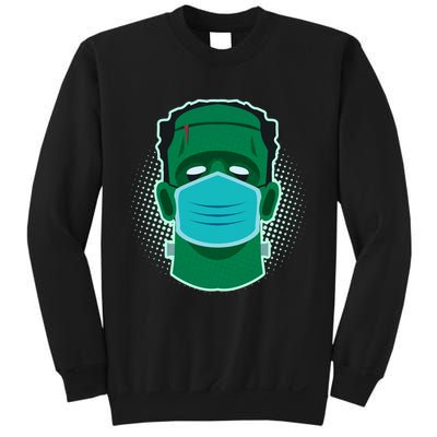 Quarantine Frankenstein With Mask Sweatshirt
