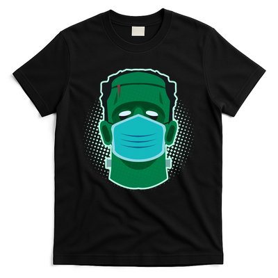 Quarantine Frankenstein With Mask T-Shirt