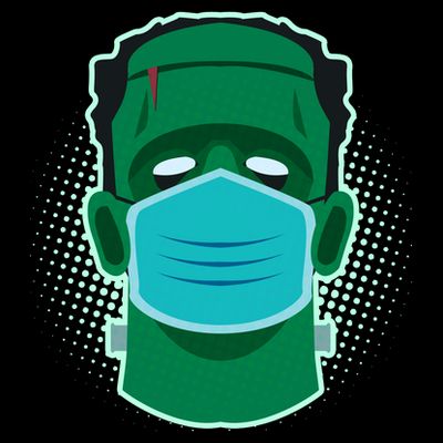 Quarantine Frankenstein With Mask T-Shirt
