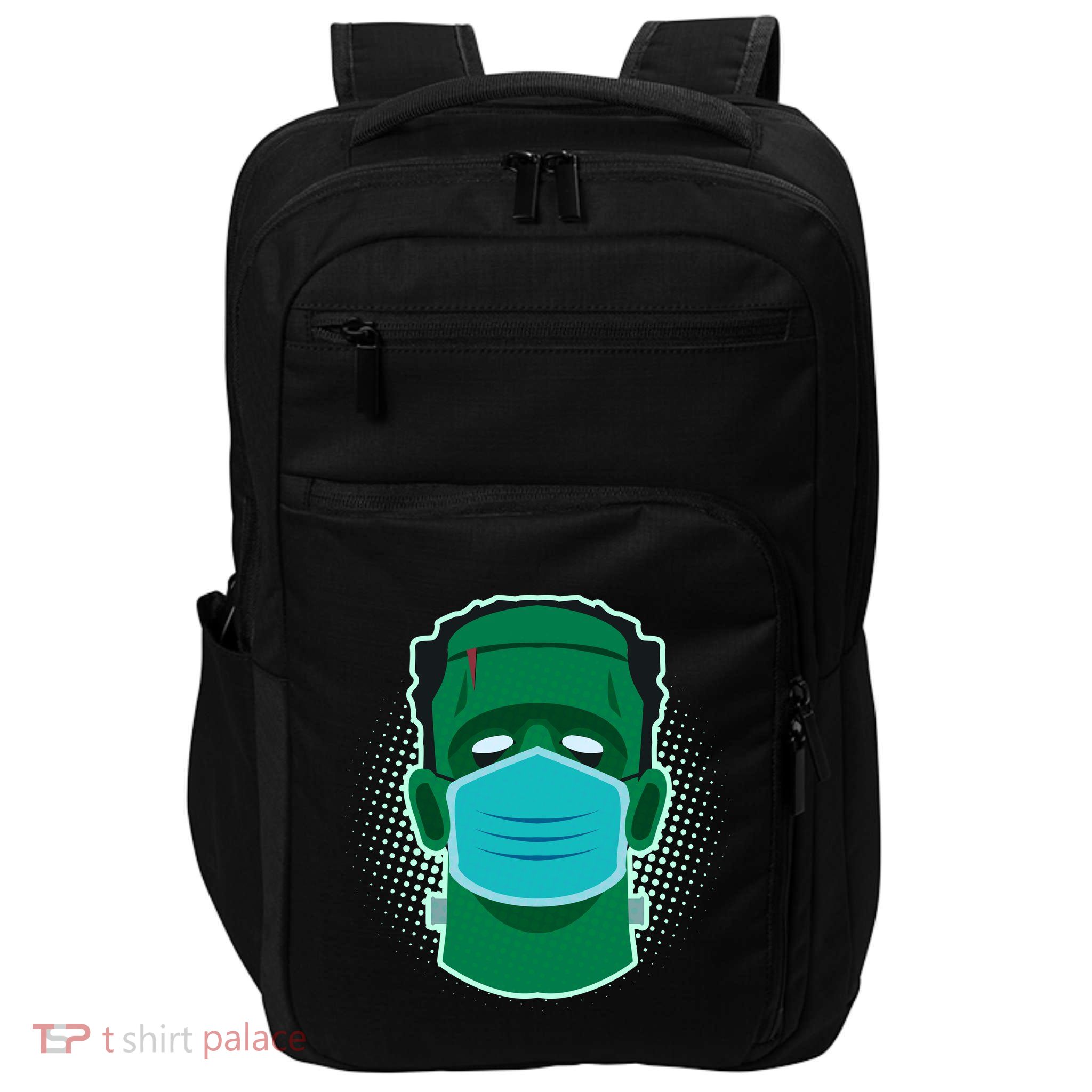 Quarantine Frankenstein With Mask Impact Tech Backpack