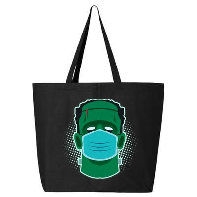 Quarantine Frankenstein With Mask 25L Jumbo Tote