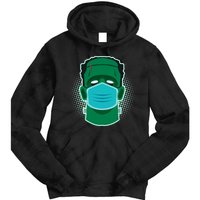 Quarantine Frankenstein With Mask Tie Dye Hoodie
