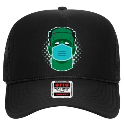 Quarantine Frankenstein With Mask Trucker Hat