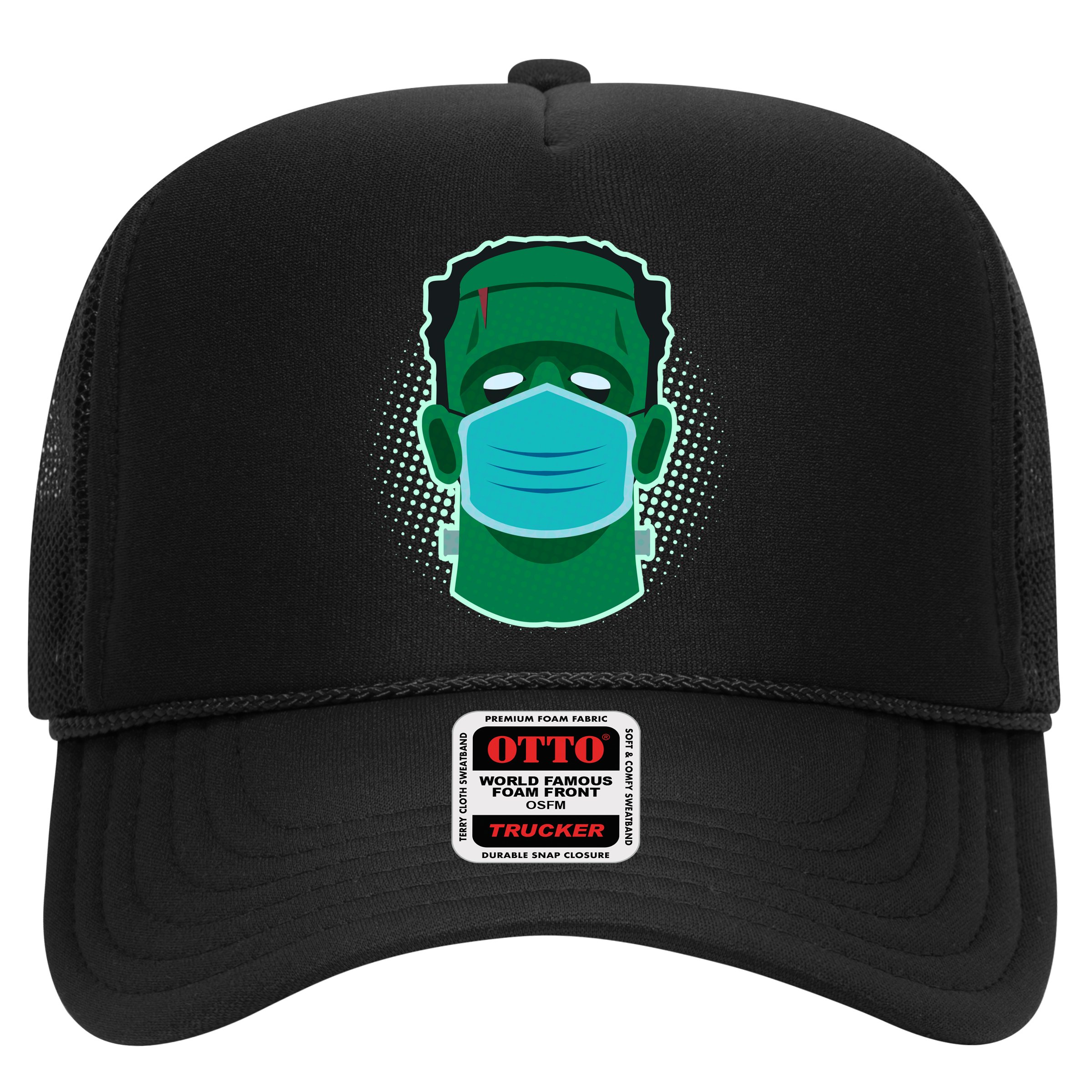 Quarantine Frankenstein With Mask Hat