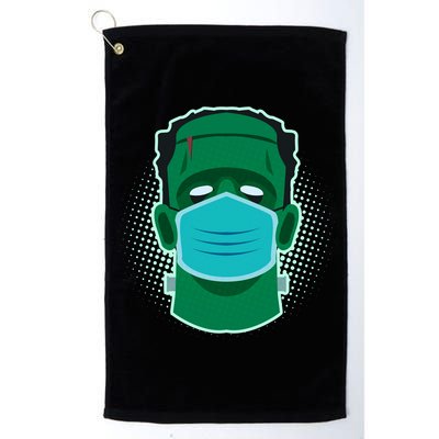 Quarantine Frankenstein With Mask Golf Towel