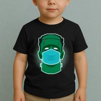 Quarantine Frankenstein With Mask Toddler T-Shirt