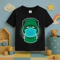 Quarantine Frankenstein With Mask Toddler T-Shirt